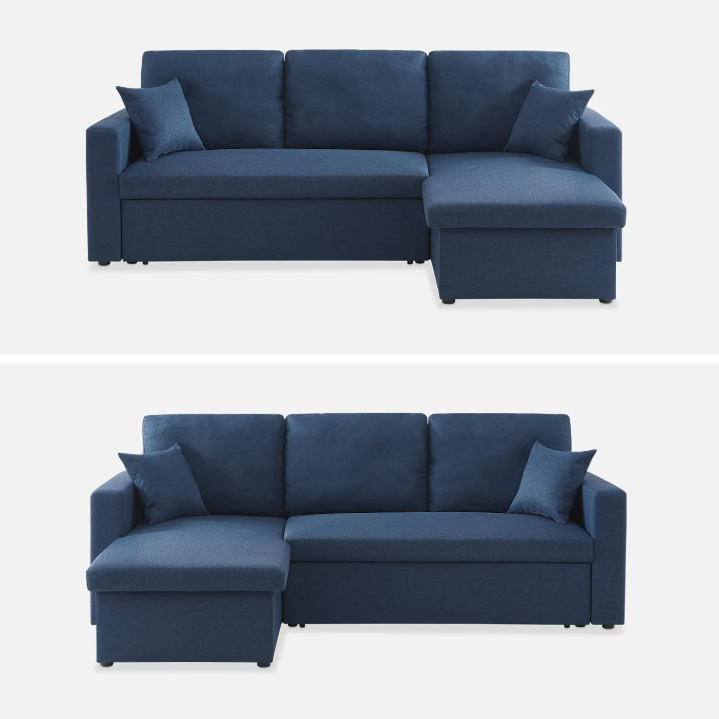 Sofá cama esquinero, 3 plazas