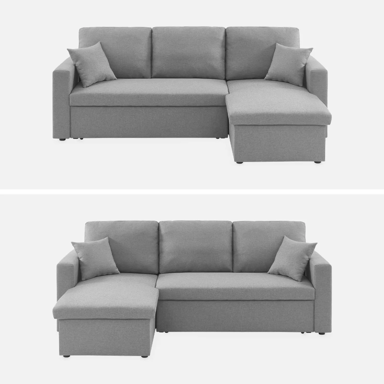 Sofá cama esquinero, 3 plazas