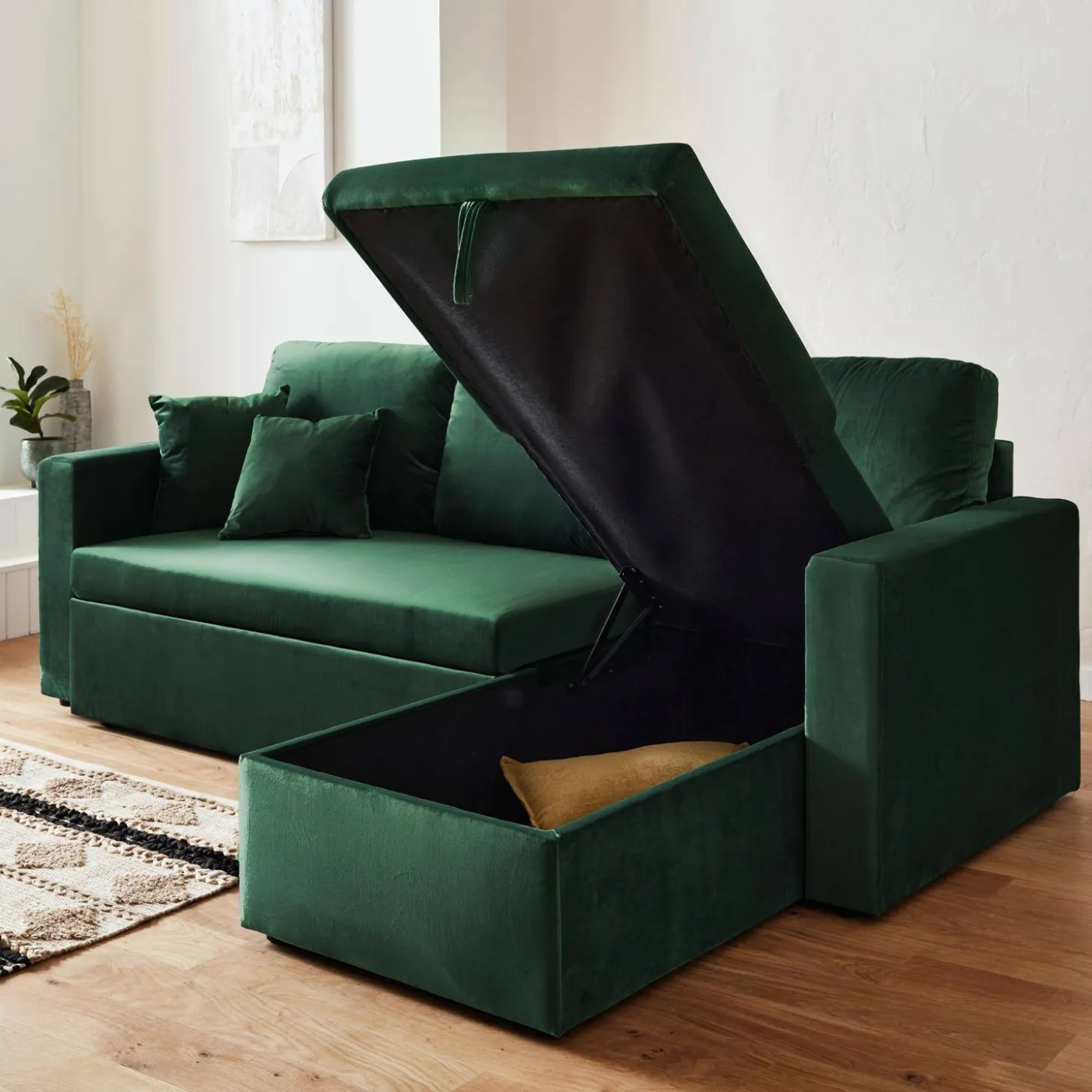 Sofá cama esquinero 3 plazas