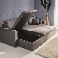 Sofá cama esquinero, 3 plazas