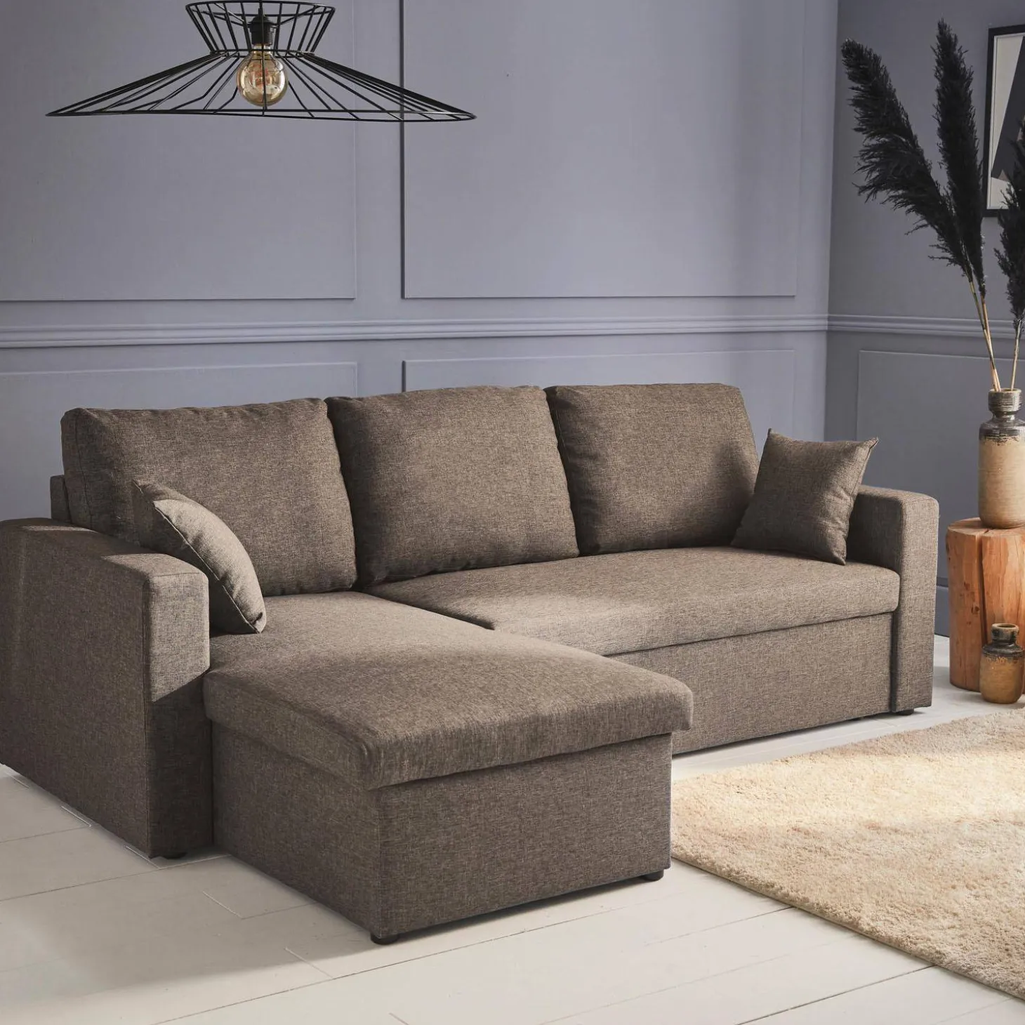 Sofá cama esquinero, 3 plazas