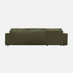 Sofá cama esquinero de pana fina, 5 plazas