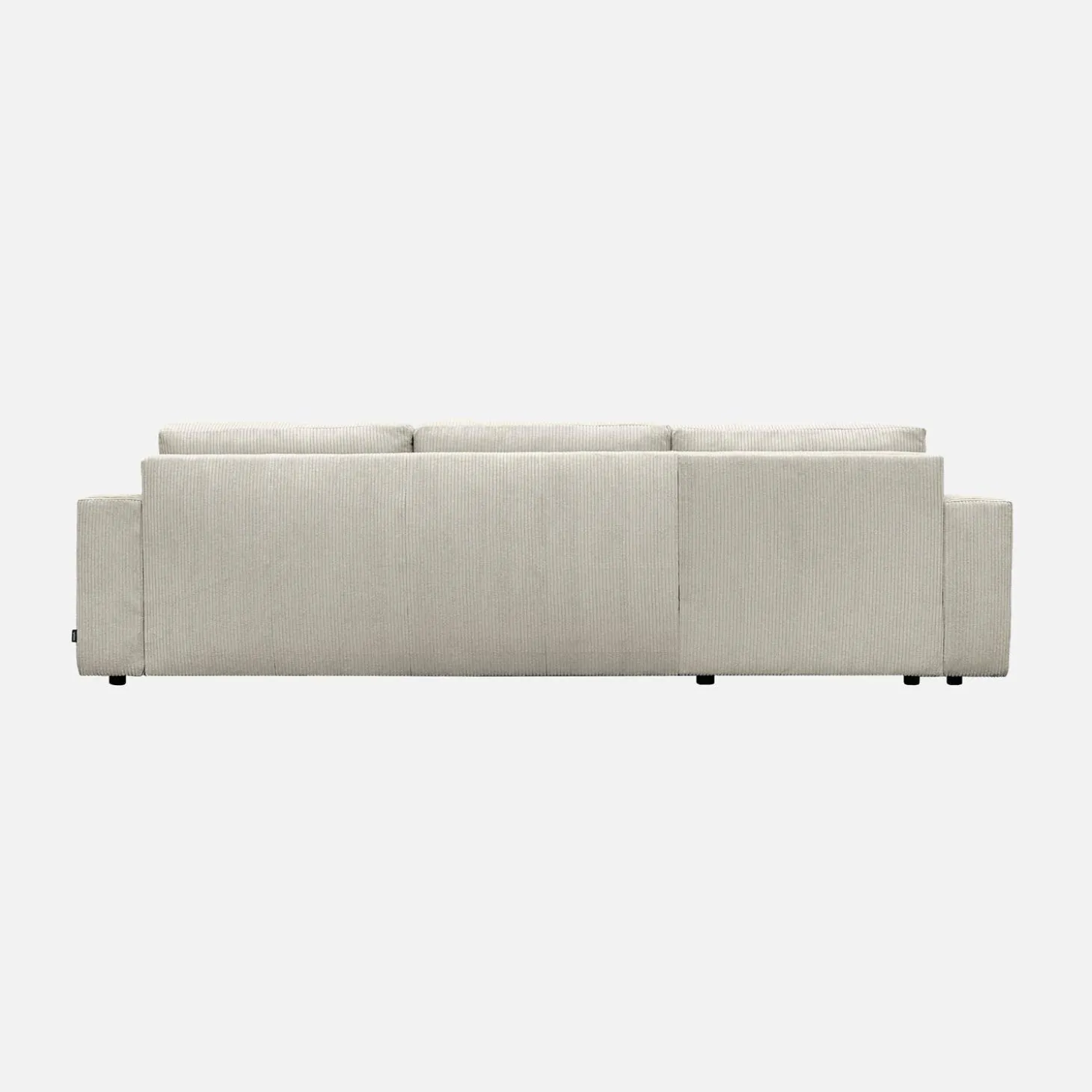 Sofá cama esquinero de pana fina, 5 plazas