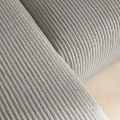 Sofá cama esquinero de pana fina, 3 plazas