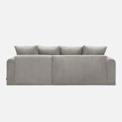 Sofá cama esquinero de pana fina, 3 plazas