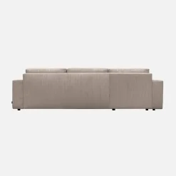 Sofá cama esquinero de pana fina, 5 plazas