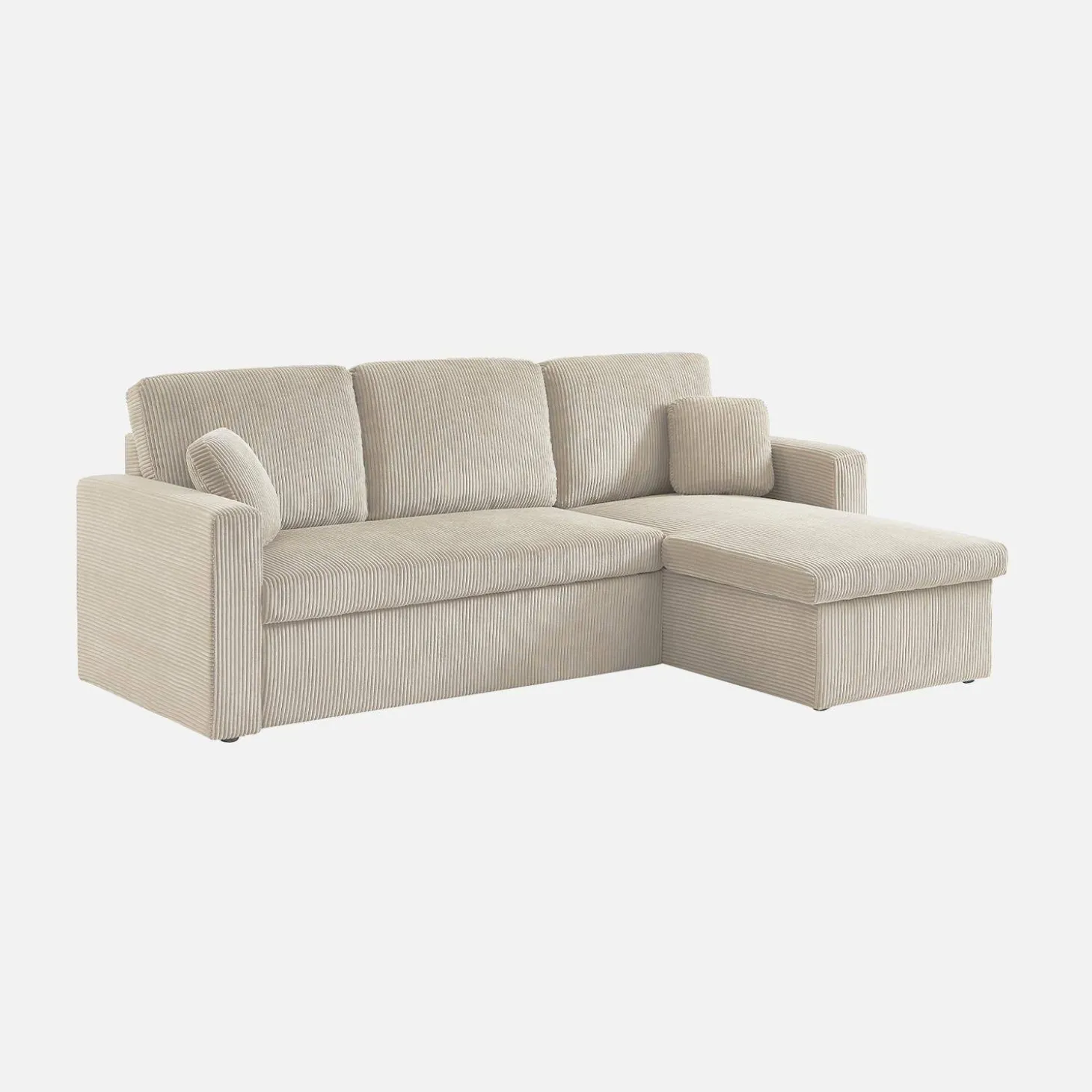 Sofá cama esquinero reversible, 3 plazas