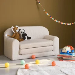 Sofá cama infantil de pana desplegable
