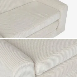 Sofá cama infantil de pana desplegable