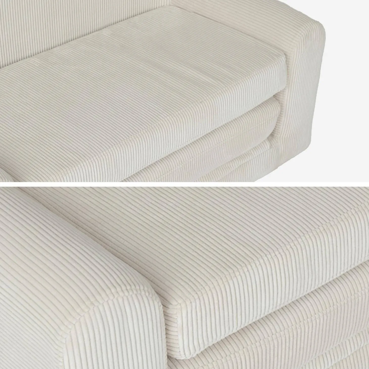 Sofá cama infantil de pana desplegable