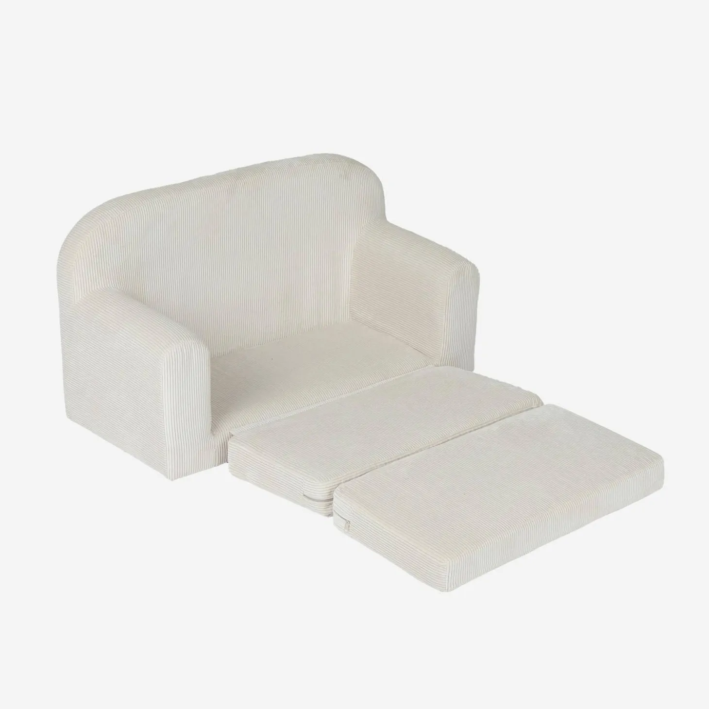 Sofá cama infantil de pana desplegable