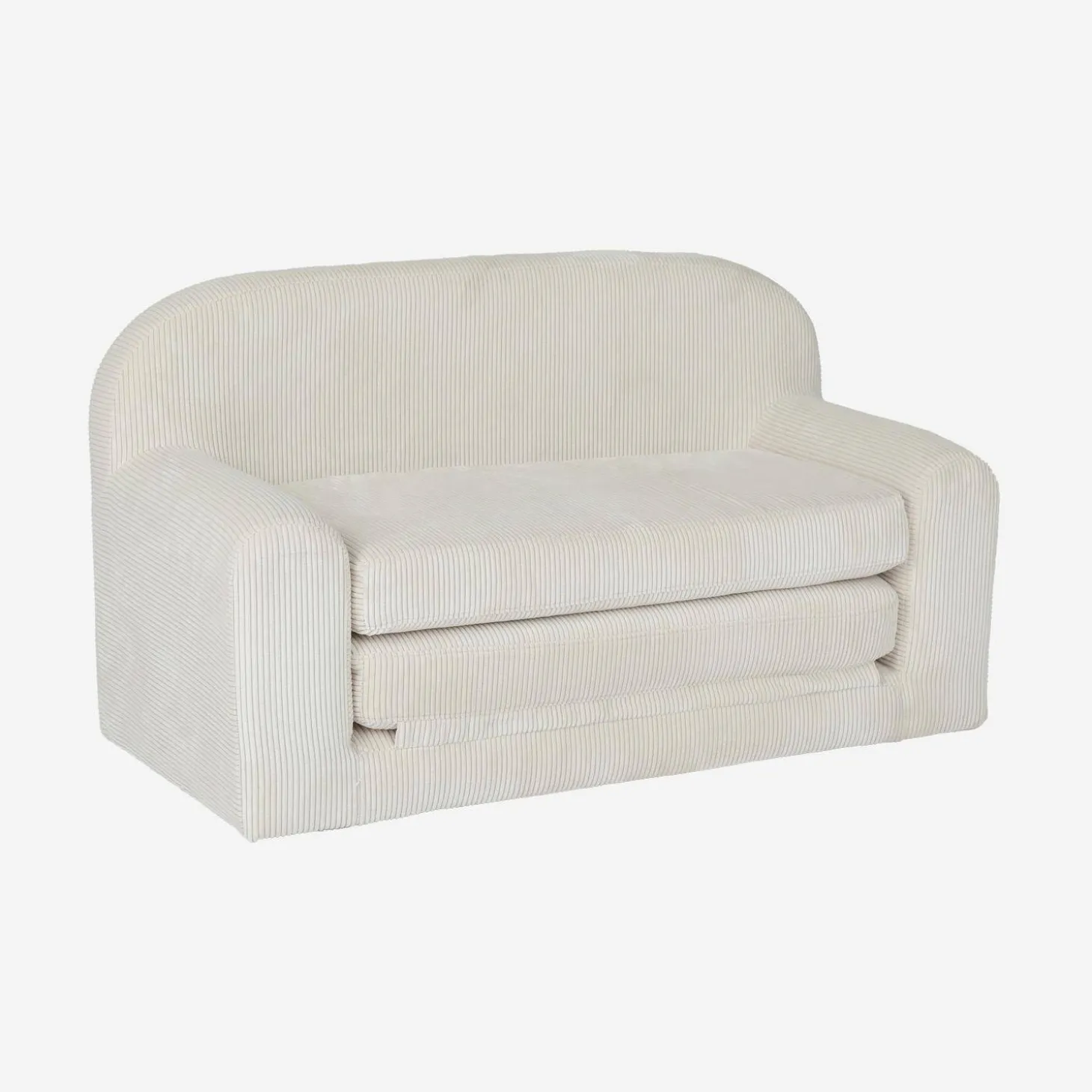 Sofá cama infantil de pana desplegable