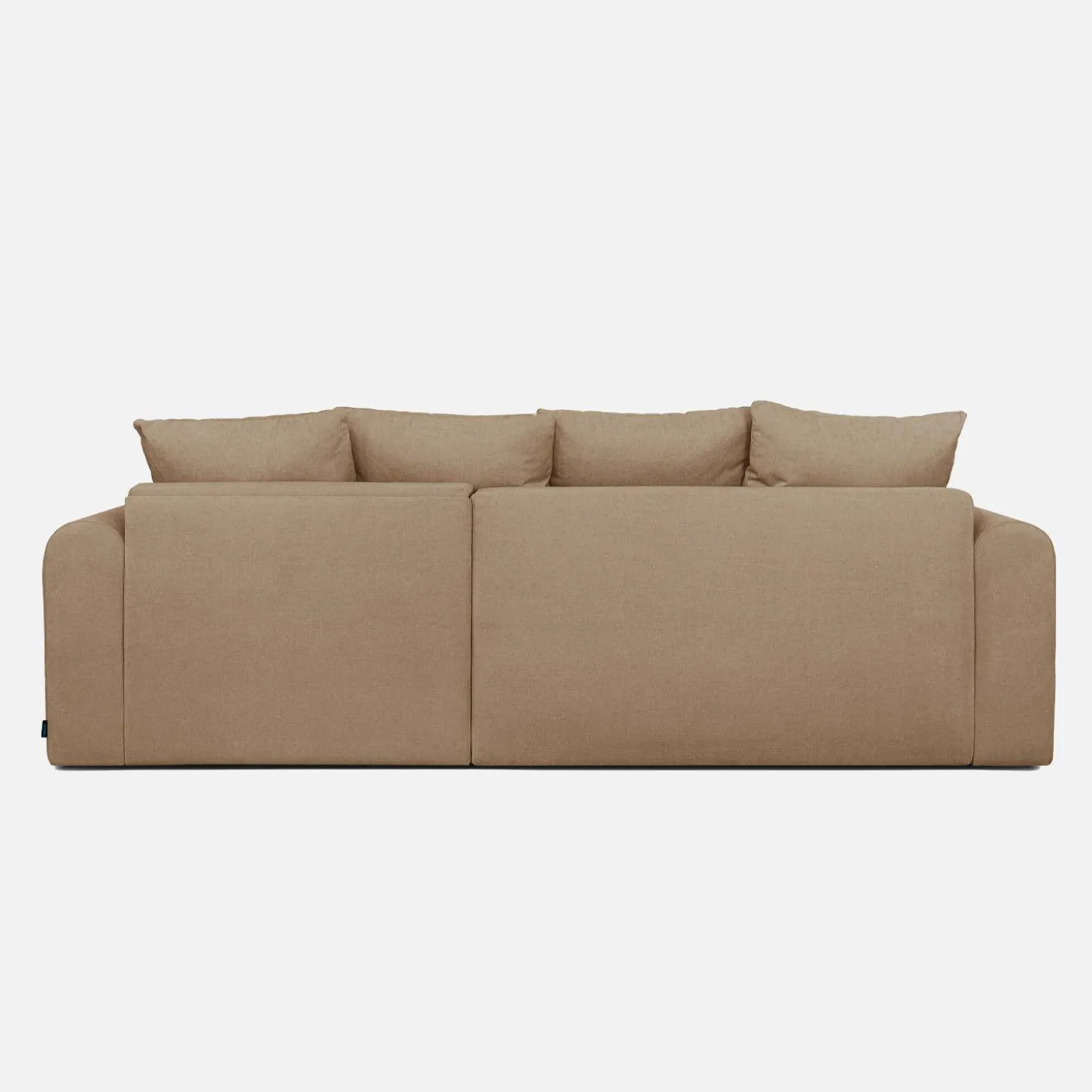 Sofá de chenilla esquinero reversible, 3 plazas