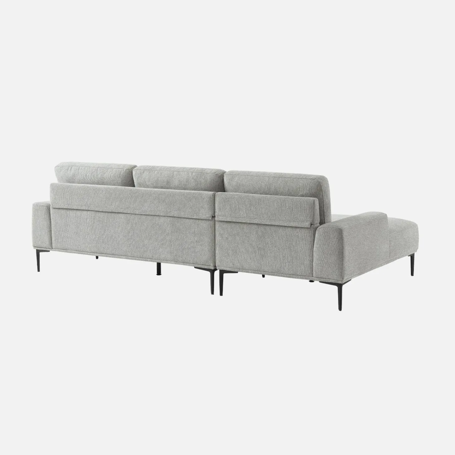 Sofá de tela y metal, 3 plazas