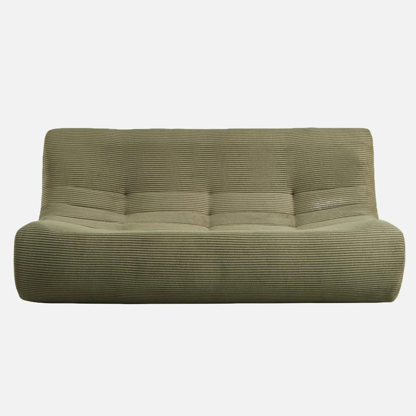 Sofá de terciopelo de pana, 3 plazas