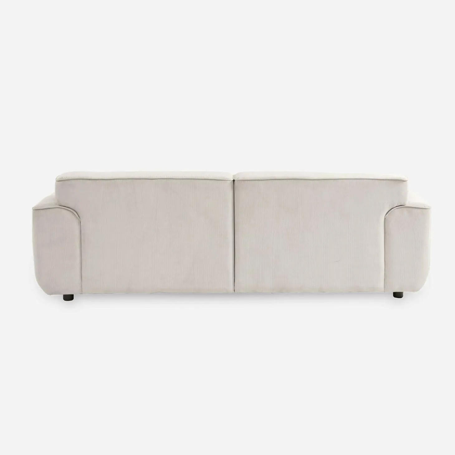 Sofá de terciopelo pana fina, 3 plazas