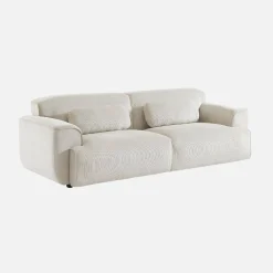 Sofá de terciopelo pana fina, 3 plazas