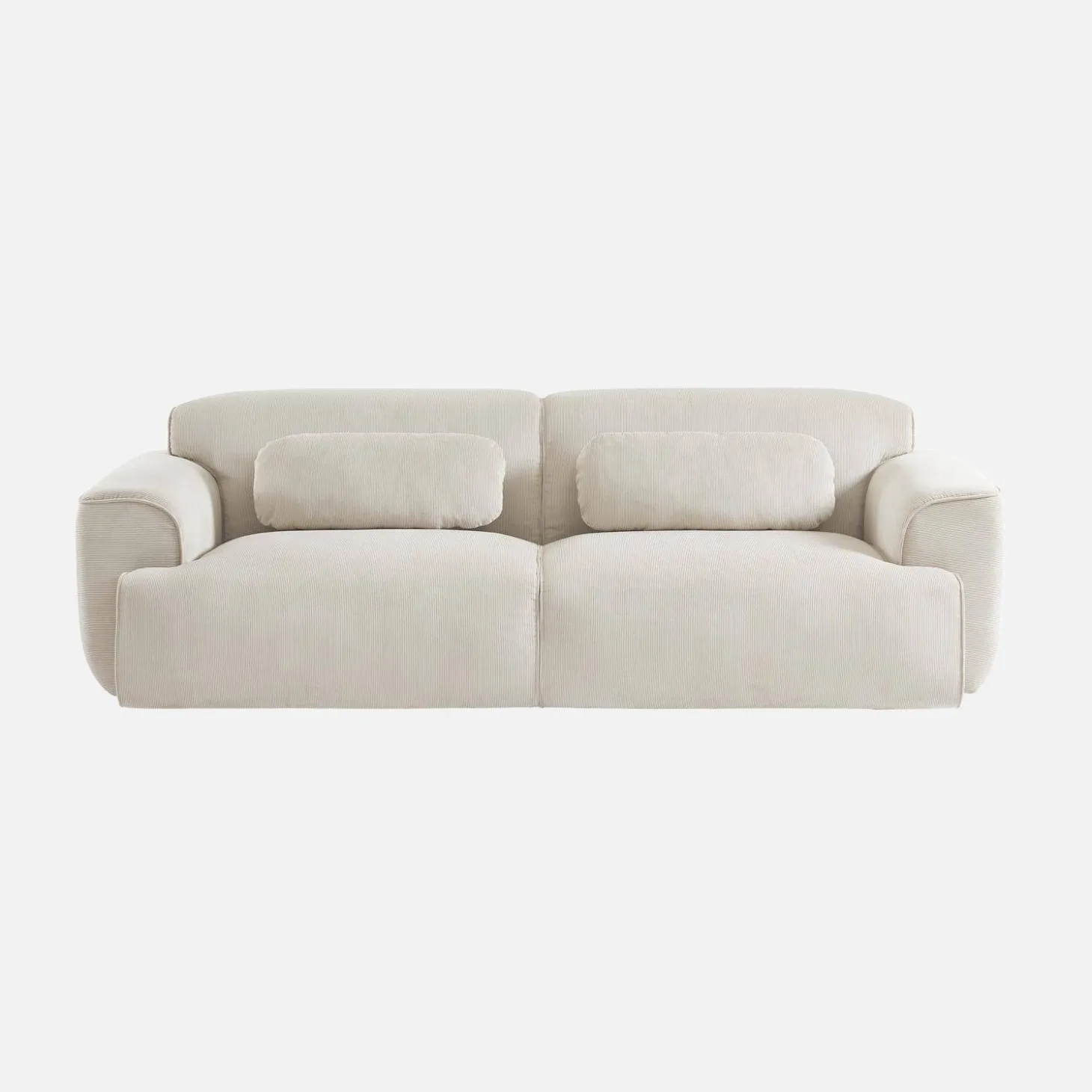 Sofá de terciopelo pana fina, 3 plazas