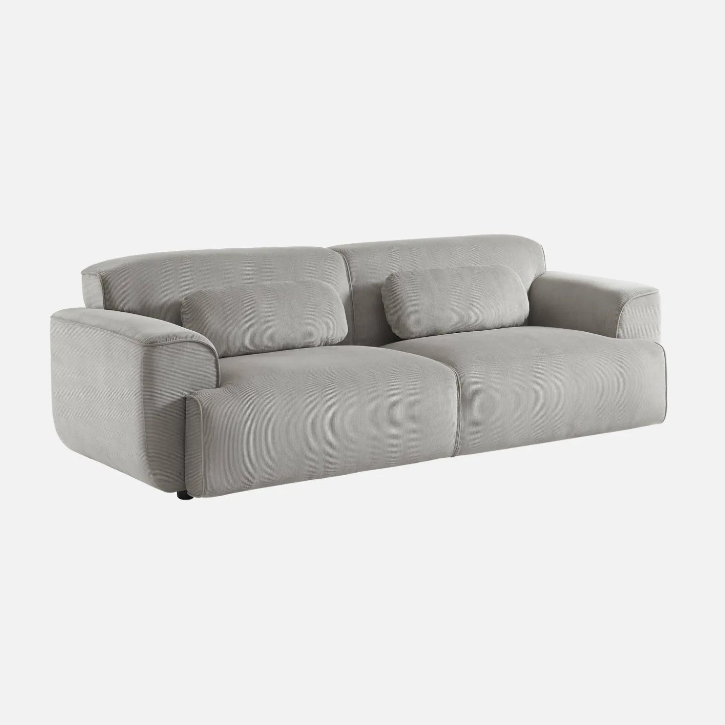 Sofá de terciopelo pana fina, 3 plazas