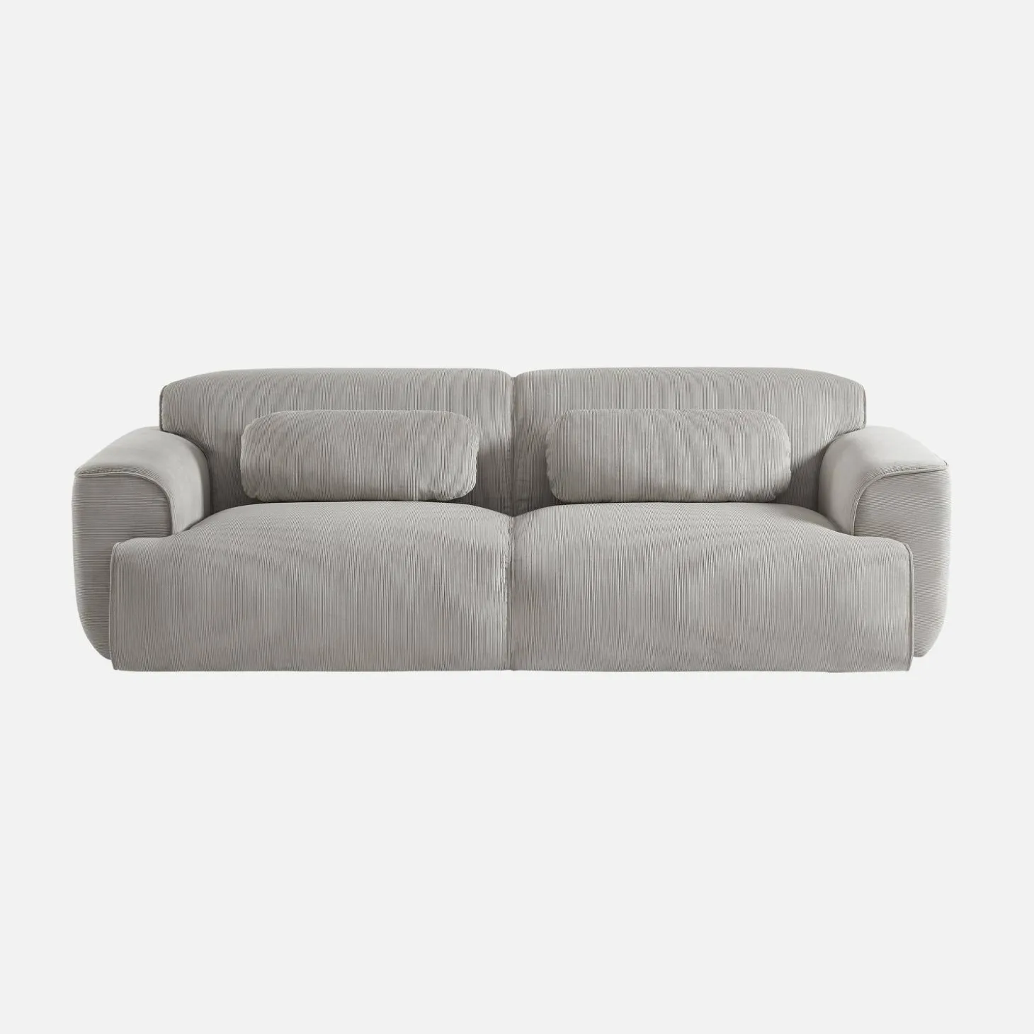 Sofá de terciopelo pana fina, 3 plazas