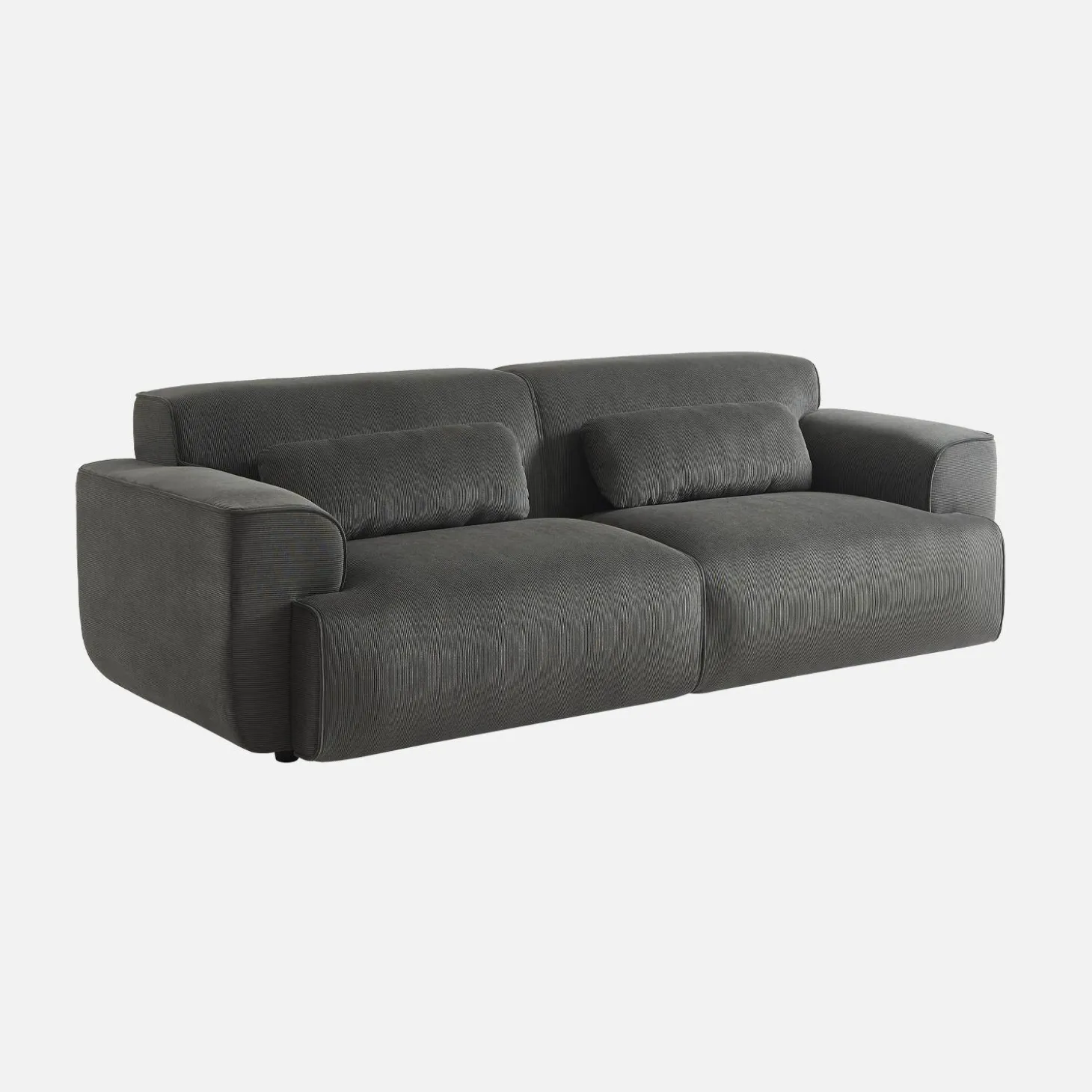 Sofá de terciopelo pana fina, 3 plazas