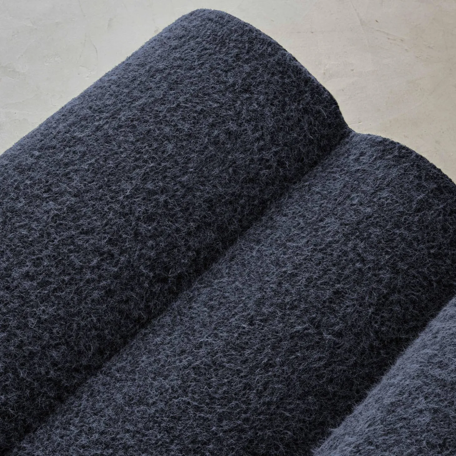 Sofá modular con efecto alpaca, 3 plazas