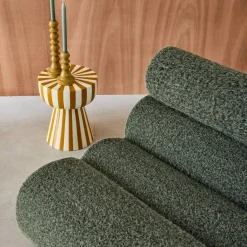 Sofá modular con efecto alpaca, 2 plazas