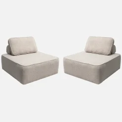 Sofá modular de borreguito, 2 plazas