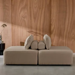 Sofá modular de borreguito, 2 plazas