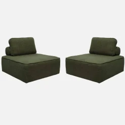 Sofá modular de borreguito, 2 plazas