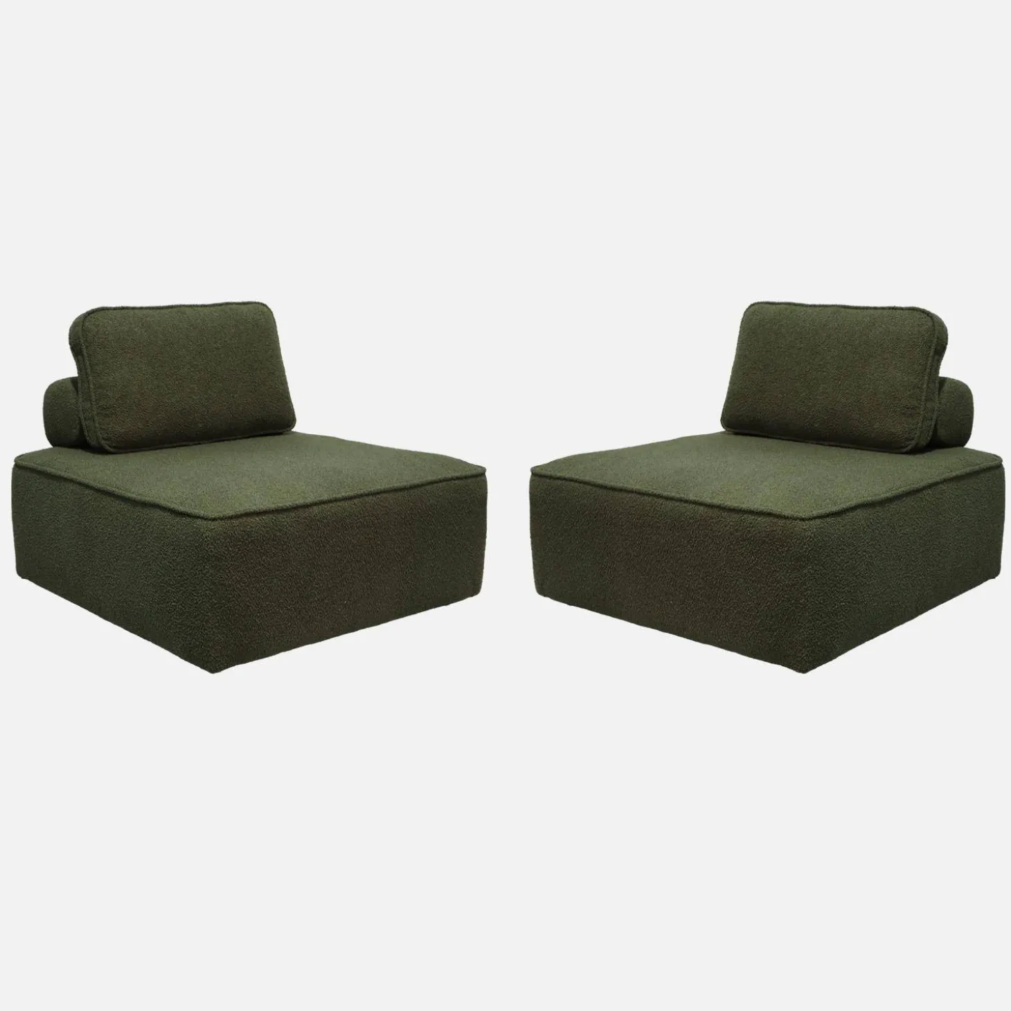 Sofá modular de borreguito, 2 plazas