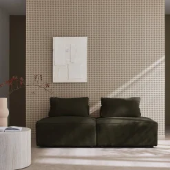 Sofá modular de pana, 2 plazas
