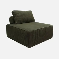 Sofá modular de pana, 2 plazas
