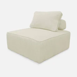 Sofá modular de pana, 4 plazas