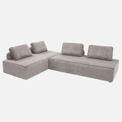 Sofá modular de pana, 4 plazas