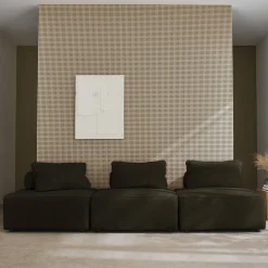 Sofá modular de pana, 3 plazas