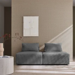 Sofá modular de pana, 2 plazas