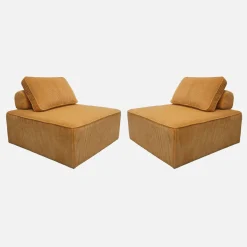 Sofá modular de pana, 2 plazas