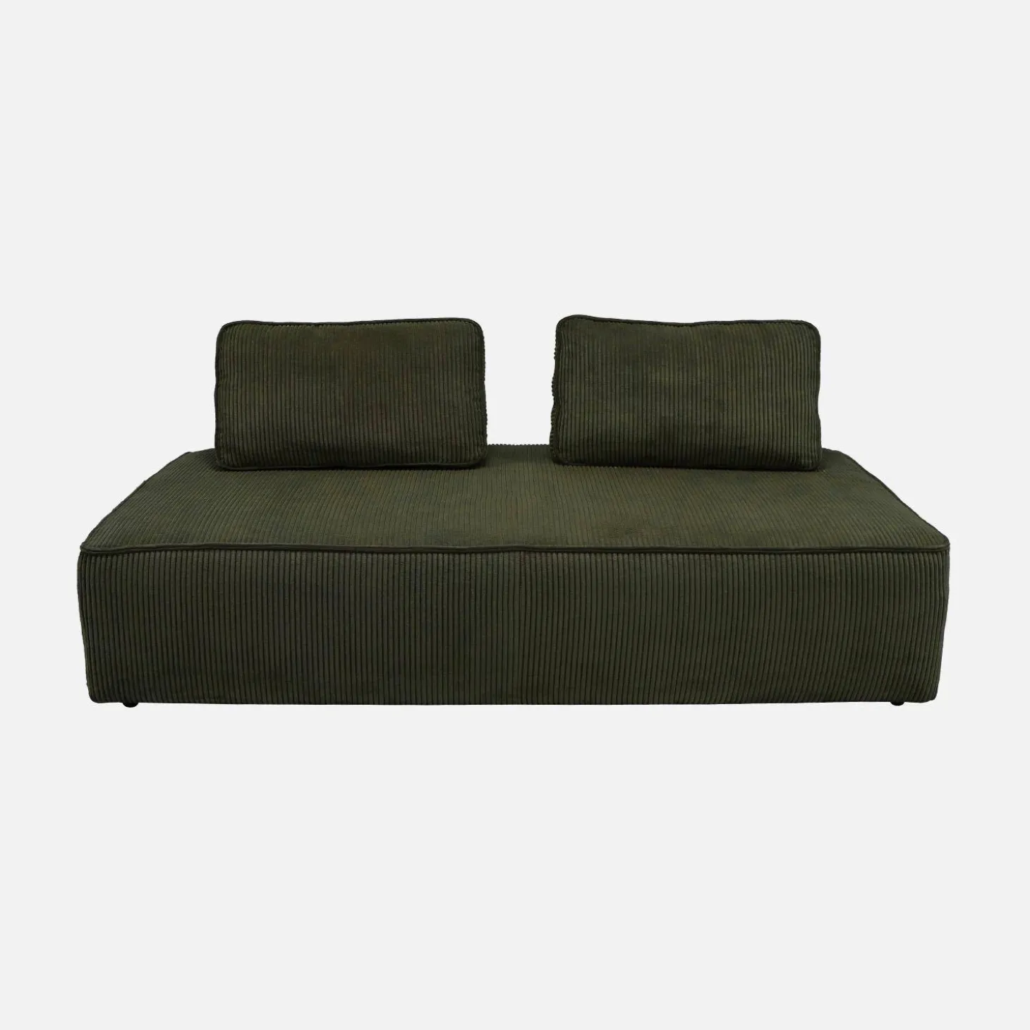 Sofá modular de pana, 4 plazas