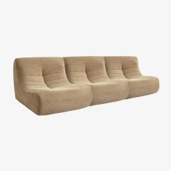 Sofá modular de pana, 3 plazas