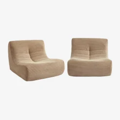 Sofá modular de pana, 2 plazas