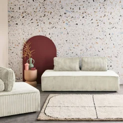 Sofá modular de pana, 3 plazas