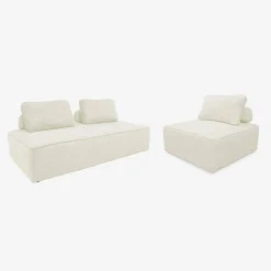 Sofá modular de pana, 3 plazas