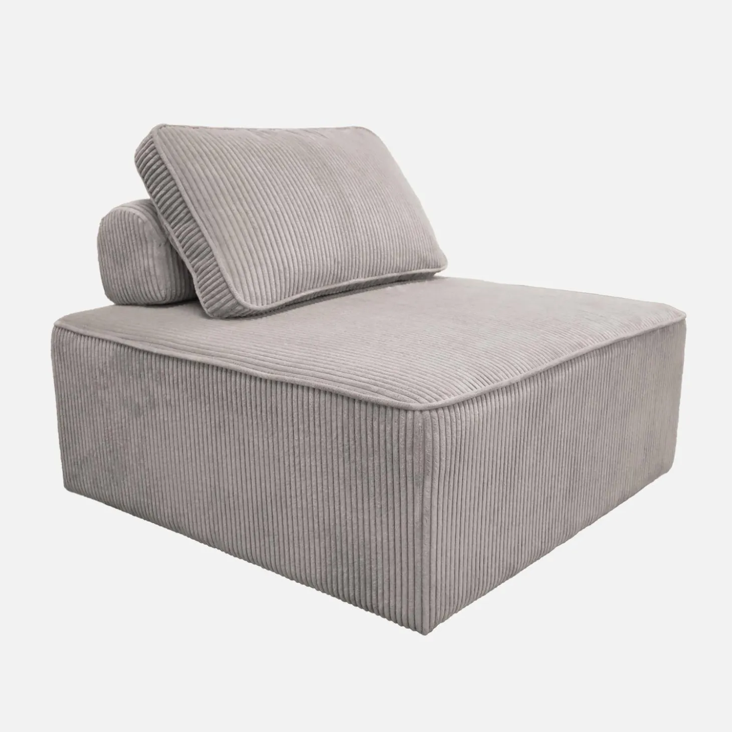 Sofá modular de pana, 4 plazas