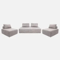 Sofá modular de pana, 4 plazas