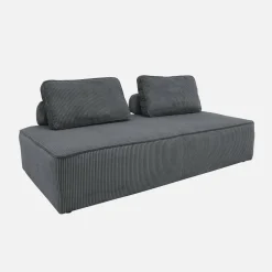 Sofá modular de pana, 4 plazas