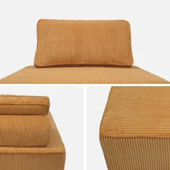 Sofá modular de pana, 3 plazas