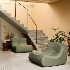 Sofá modular de pana, 2 plazas