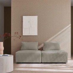 Sofá modular de pana, 2 plazas