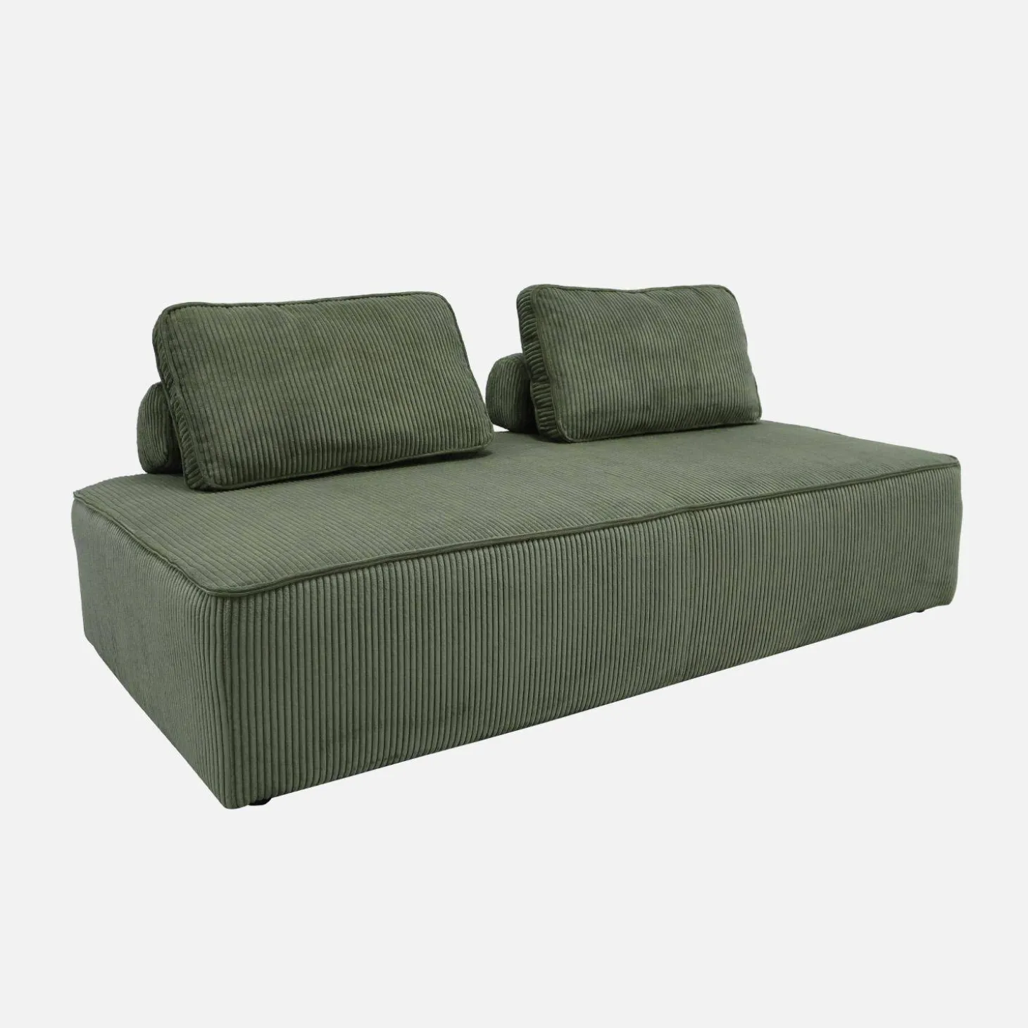 Sofá modular de pana, 4 plazas